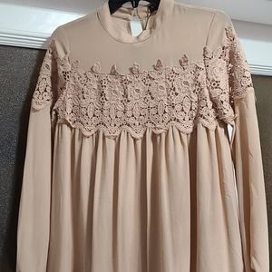 ASOS Dresses - Asos Beige lace long sleeve dress. ASOS Dresses - Asos Beige lace long sleeve dress.